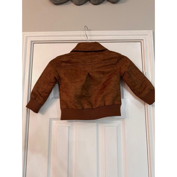 Genuine Kids Jacket Kids Size 3T Brown Corduroy Full Zip Pockets Classic Cozy - Picture 6 of 7